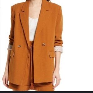 FRNCH PARIS Elegant Women's Blazer SET in Rich Orange🍊